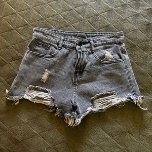 Distressed Jean Shorts
